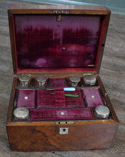 Load image into Gallery viewer, English Victorian Burl Walnut Gentlemans Vanity Box c.1880