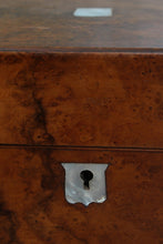 Load image into Gallery viewer, English Victorian Burl Walnut Gentlemans Vanity Box c.1880