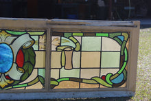 Load image into Gallery viewer, English Victorian Handpainted Stained Glass Window c.1880