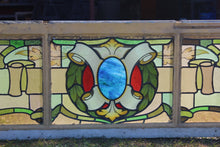 Load image into Gallery viewer, English Victorian Handpainted Stained Glass Window c.1880