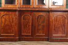 Load image into Gallery viewer, English Walnut Bookcase over Cupboard c.1900