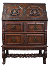 Load image into Gallery viewer, English Walnut Fall Front Desk c.1900