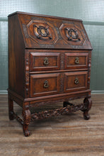 Load image into Gallery viewer, English Walnut Fall Front Desk c.1900