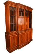 Load image into Gallery viewer, English Walnut Inlaid Cabinet - The Barn Antiques