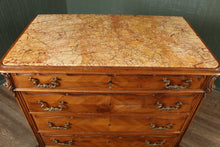 Load image into Gallery viewer, Fabulous French Marble Topped Walnut Chest c.1880
