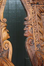 Load image into Gallery viewer, Fantastic English Oak Wainscot Chairs Pair c.1810