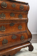 Load image into Gallery viewer, French Burl Walnut 18th Century Bombe Chest