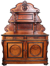 Load image into Gallery viewer, French Burl Walnut Sideboard c.1880