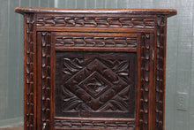 Load image into Gallery viewer, French Carved Oak Bedside Cabinet c.1900