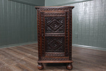 Load image into Gallery viewer, French Carved Oak Bedside Cabinet c.1900