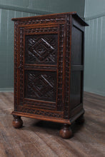 Load image into Gallery viewer, French Carved Oak Bedside Cabinet c.1900