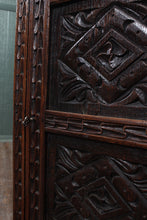 Load image into Gallery viewer, French Carved Oak Bedside Cabinet c.1900