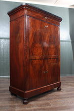 Load image into Gallery viewer, French Flame Mahogany Louis Philippe Secretaire c.1840