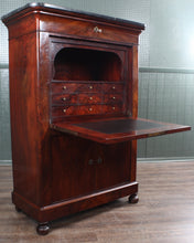 Load image into Gallery viewer, French Flame Mahogany Louis Philippe Secretaire c.1840