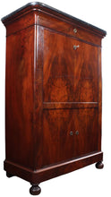 Load image into Gallery viewer, French Flame Mahogany Louis Philippe Secretaire c.1840