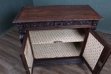 Load image into Gallery viewer, French Handcarved Oak Cabinet c.1890
