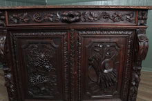 Load image into Gallery viewer, French Handcarved Oak Cabinet c.1890