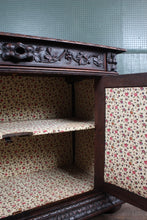 Load image into Gallery viewer, French Handcarved Oak Cabinet c.1890
