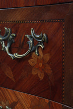 Load image into Gallery viewer, French Inlaid Marble Top Commode