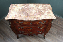 Load image into Gallery viewer, French Inlaid Marble Top Commode