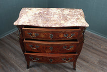 Load image into Gallery viewer, French Inlaid Marble Top Commode
