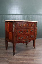 Load image into Gallery viewer, French Inlaid Marble Top Commode