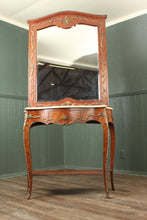 Load image into Gallery viewer, French Louis XV Style Marble-Top Console Table with Mirror c.1930