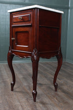 Load image into Gallery viewer, French Mahogany Marble Topped Chevet c.1880