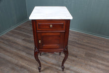 Load image into Gallery viewer, French Mahogany Marble Topped Chevet c.1880