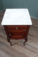 Load image into Gallery viewer, French Mahogany Marble Topped Chevet c.1880