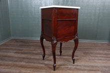 Load image into Gallery viewer, French Mahogany Marble Topped Chevet c.1880