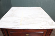 Load image into Gallery viewer, French Mahogany Marble Topped Chevet c.1880