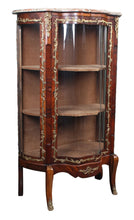 Load image into Gallery viewer, French Marble Top Display with Intricate Brass Ormolu c.1900