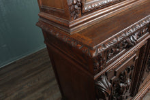 Load image into Gallery viewer, French Oak Bookcase over Cupboard c1880