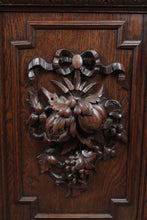 Load image into Gallery viewer, French Oak Bookcase over Cupboard c1880