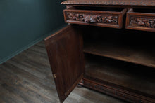 Load image into Gallery viewer, French Oak Bookcase over Cupboard c1880