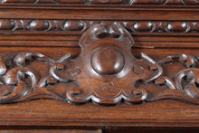 Load image into Gallery viewer, French Oak Bookcase over Cupboard c1880
