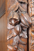 Load image into Gallery viewer, French Oak Bookcase over Cupboard c1880