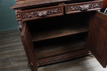 Load image into Gallery viewer, French Oak Bookcase over Cupboard c1880