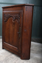 Load image into Gallery viewer, French Oak Corner Cabinet c.1850
