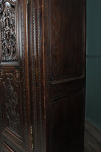 Load image into Gallery viewer, French Oak Heavily Carved Cupboard c.1890