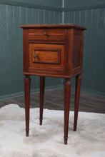Load image into Gallery viewer, French Oak Marble Top Chevet c.1890