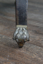 Load image into Gallery viewer, French Papier Mache Tray on Brass Footed Base c.1880
