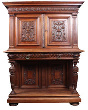 Load image into Gallery viewer, French Renaissance Revival Walnut Cabinet c.1880