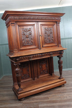 Load image into Gallery viewer, French Renaissance Revival Walnut Cabinet c.1880