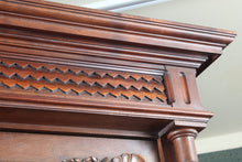 Load image into Gallery viewer, French Walnut Armoire with Beveled Mirror circa 1890