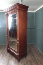 Load image into Gallery viewer, French Walnut Armoire with Beveled Mirror circa 1890