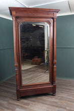 Load image into Gallery viewer, French Walnut Armoire with Beveled Mirror circa 1890