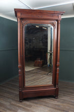 Load image into Gallery viewer, French Walnut Armoire with Beveled Mirror circa 1890