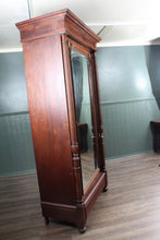 Load image into Gallery viewer, French Walnut Armoire with Beveled Mirror circa 1890